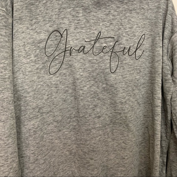 C & C California Grey Sweatshirt w/Hoodie Size L - Picture 3 of 4